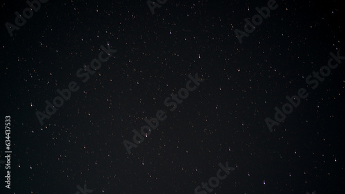 Starry sky. Night sky. Starfall on the night of August 12 to August 13. Falling star. Texture  background.