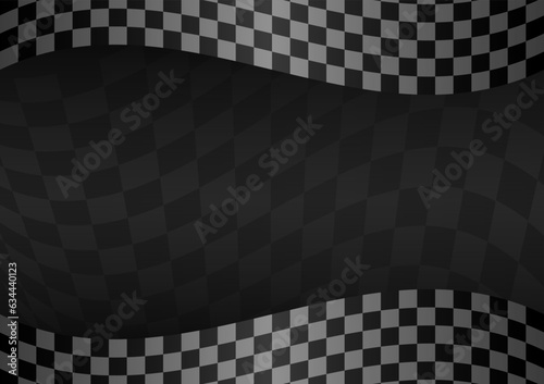 Racing track Background. Racing Checkered Flag. Car Racing Concept. Vector Illustration.
