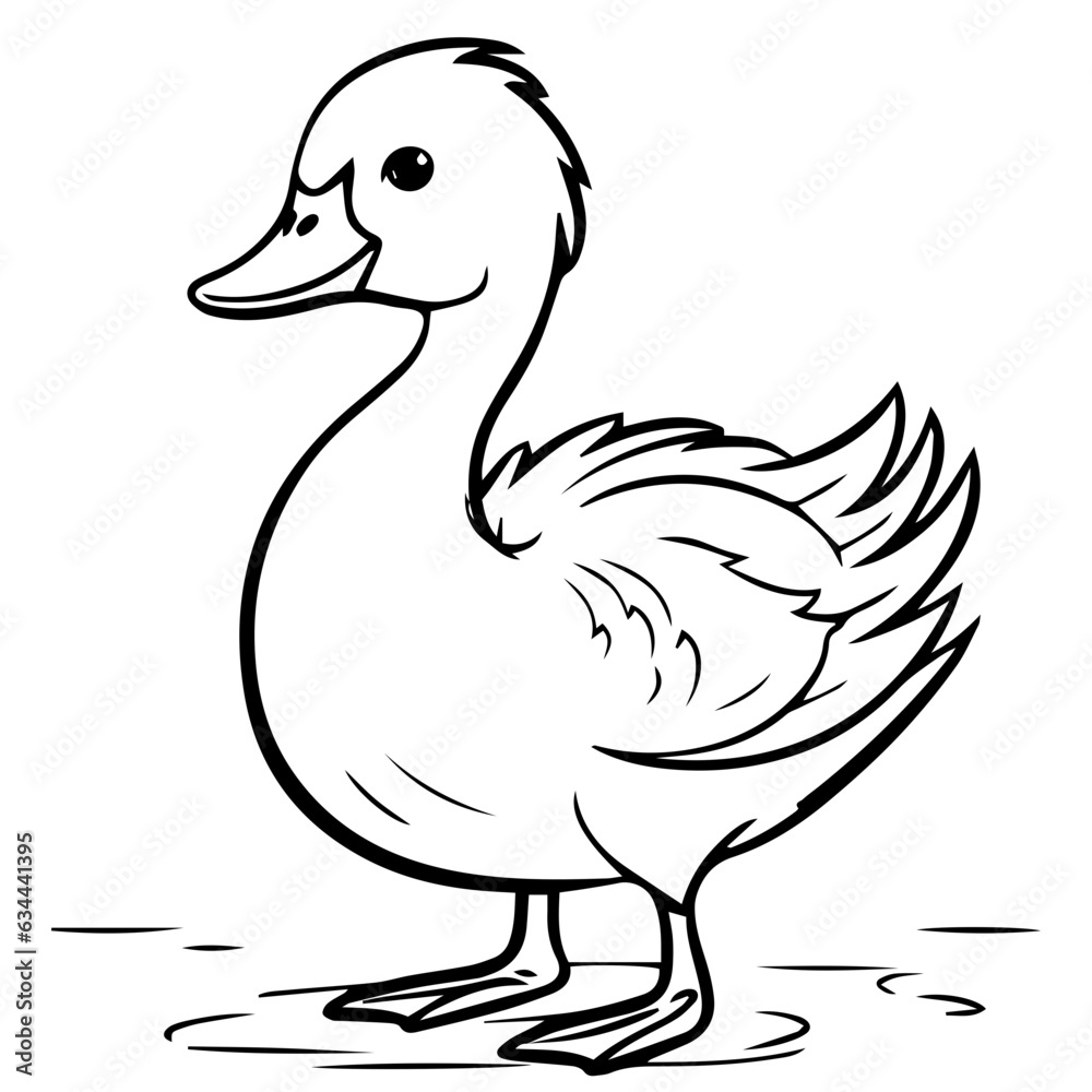 Swan silhouette. Vector illustration Swan silhouette. Vector illustration