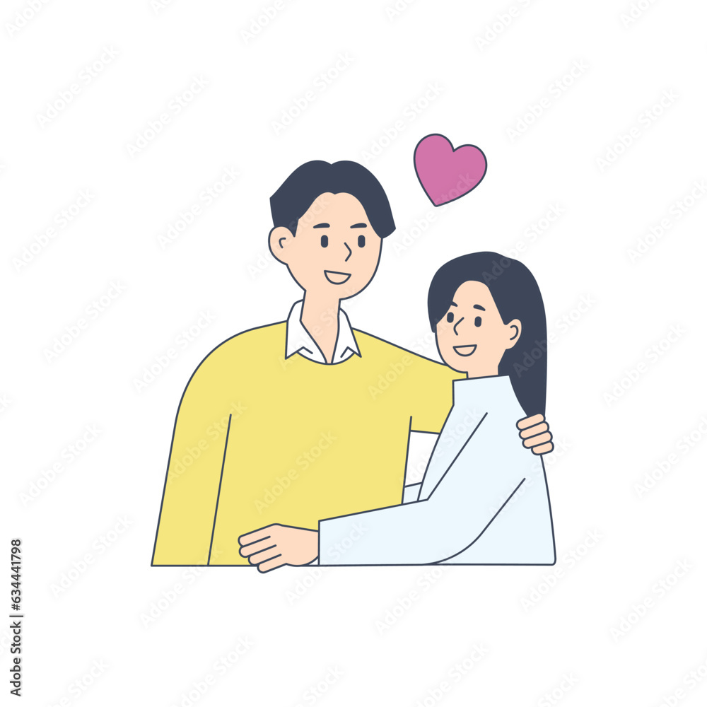 Christmas and people characters. People are decorating trees, giving gifts, and singing carols. flat design style minimal vector illustration.