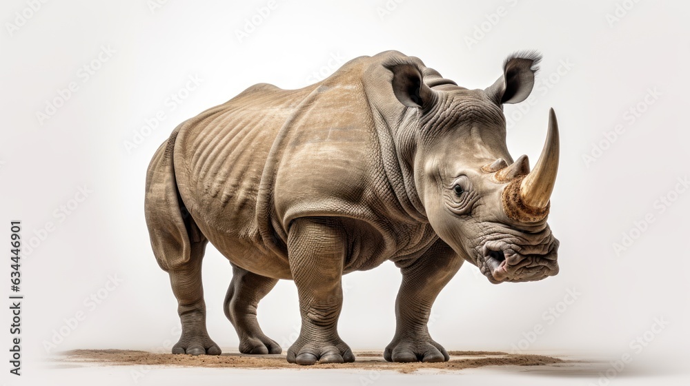 Fototapeta premium lonely rhinoceros africa