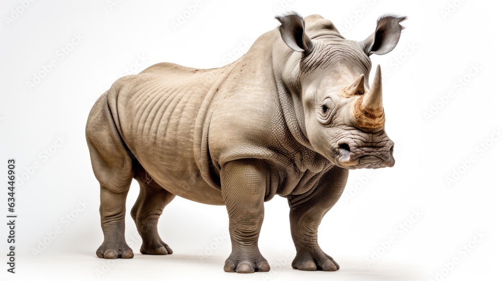 Naklejka premium lonely rhinoceros africa