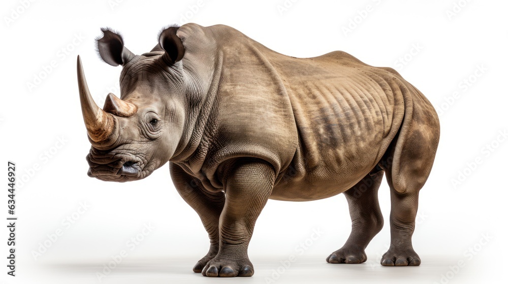 Obraz premium lonely rhinoceros africa