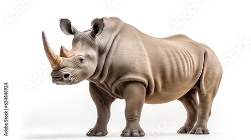 lonely rhinoceros africa © sirisakboakaew