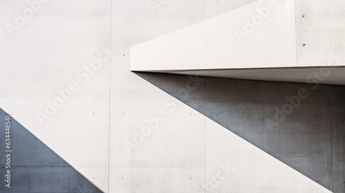 Geometric architecture detail modern concrete white structure building abstract concrete architecture background building concrete balcony construction middle east.