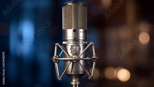 photograph of Condencer Mic for studio recording voice.
