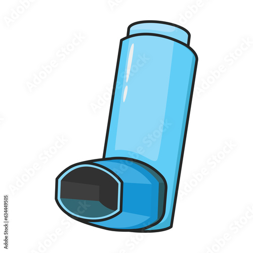 Inhaler vector icon.Color vector icon isolated on white background inhaler.