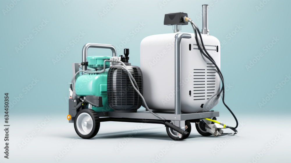 Portable dental air compressor isolated on white background Portable dental air compressor isolated on white background