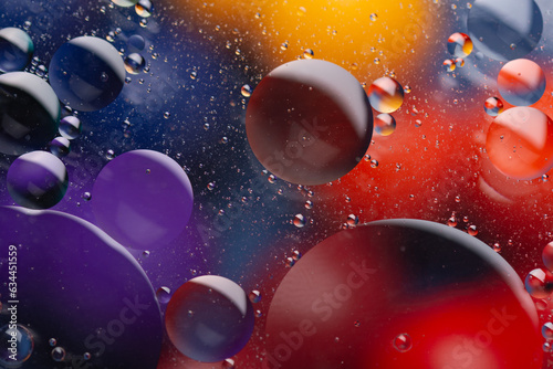 Fototapeta Naklejka Na Ścianę i Meble -  background, colorful round bubbles in the water