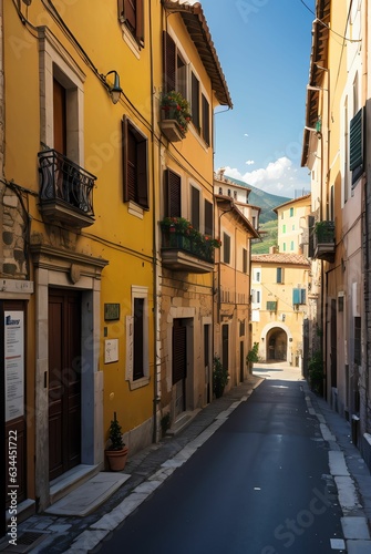 street in Italy old town. © duyina1990