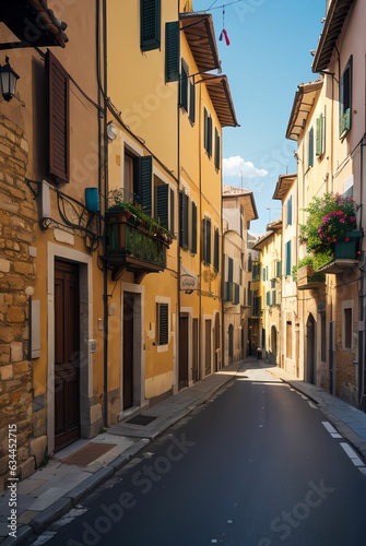 street in Italy old town. © duyina1990