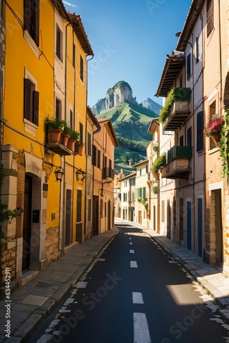 street in Italy old town.