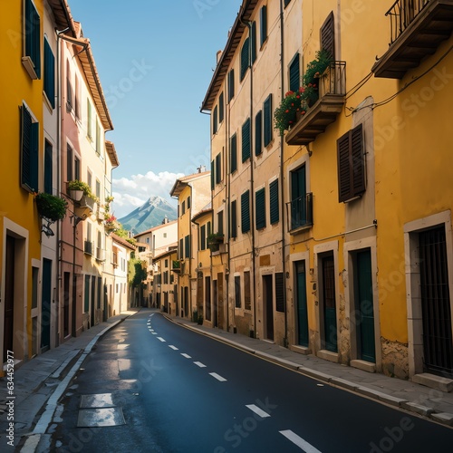 street in Italy old town.