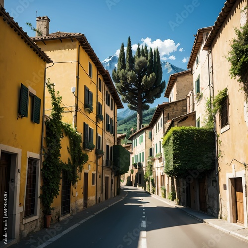 street in Italy old town.