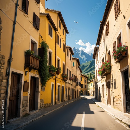 street in Italy old town.