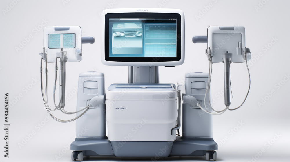 Portable dental panoramic X-ray unit isolated on white background Portable dental panoramic X-ray unit isolated on white background