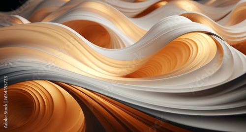 3D wavy abstraction from light wood. Concept: non-objective abstractio art, screensavers, website backgrounds.