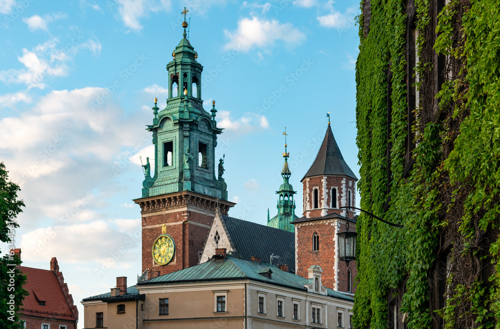 Krakow landmark, Wawel castle and cathedral church