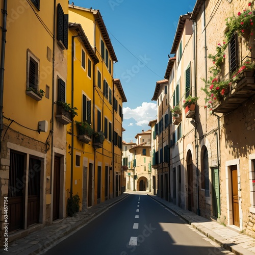  street in Italy old town.