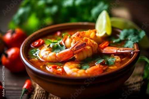 Tom Yum Goong spicy shrimp soup