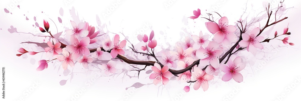 Blush Pink Flowers, Watercolor Art Blush Pink Flowers, Watercolor Art