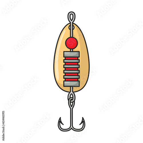 Tackle bait vector icon.Color vector icon isolated on white background tackle bait.