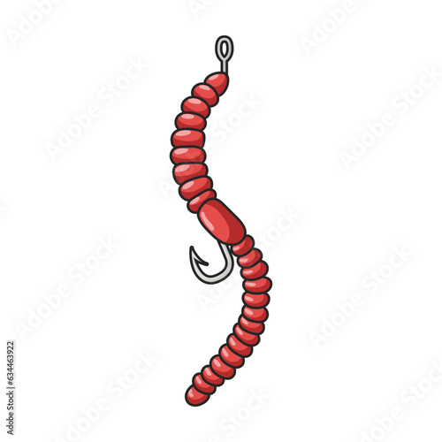 Tackle bait vector icon.Color vector icon isolated on white background tackle bait.