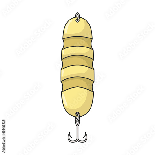 Tackle bait vector icon.Color vector icon isolated on white background tackle bait.