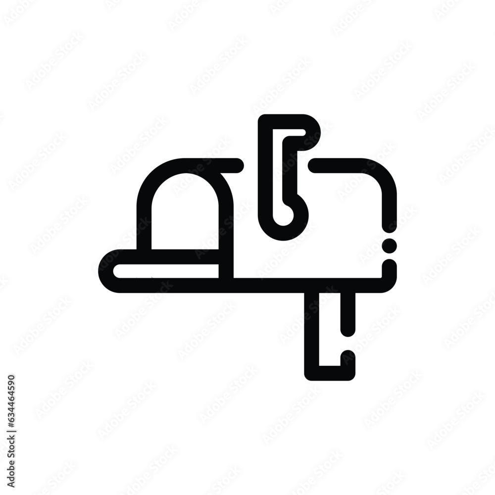 Mailbox - Real Estate related icon - Thin Line, Outline EPS Vector Mailbox - Real Estate related icon - Thin Line, Outline EPS Vector