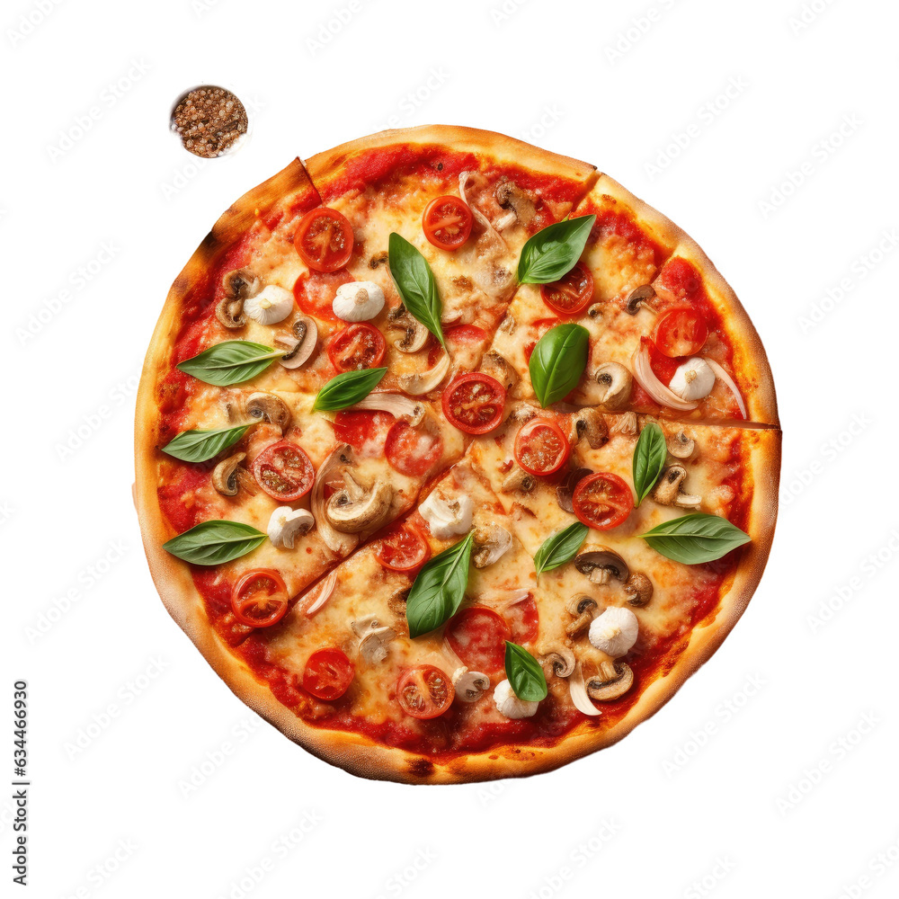 Tasty home cooked pie with fresh toppings Tasty home cooked pie with fresh toppings