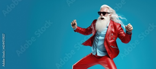 Dancing Hipster Santa Weari...