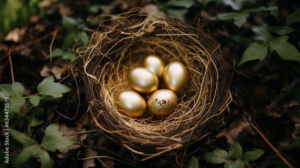 golden egg in nest golden egg in nest