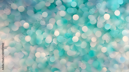 abstract background with bokeh, green with golden spakling light orbs, smooth gradients and colourful waves, energy light, copyspace