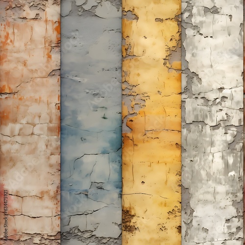 old wall with peeling paint