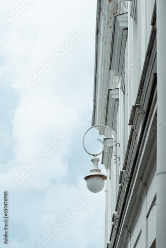 White old, vintage building
