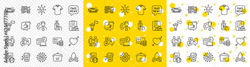 Outline 5g technology, Face biometrics and Card line icons pack for web with Coffee delivery, Friends couple, Delivery report line icon. Phone payment, Support chat, Work time pictogram icon. Vector