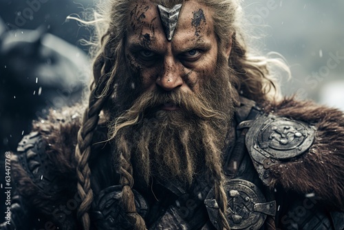 ancient viking warrior photo