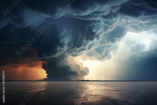 In the storm 