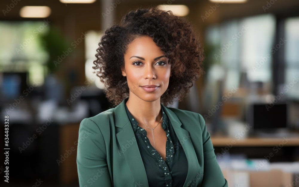 Through this portrait, we gain insight into the universe of an African American professional businesswoman, where her extensive experience is evident in every line and expression. Through this portrait, we gain insight into the universe of an African American professional businesswoman, where her extensive experience is evident in every line and expression.