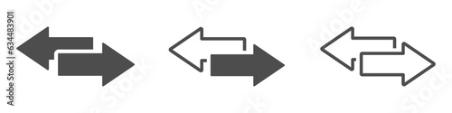 Trendy double arrow flat graphic vector icons