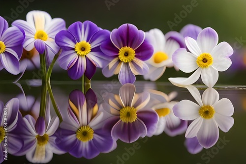purple and white flowers © Javeed_Art