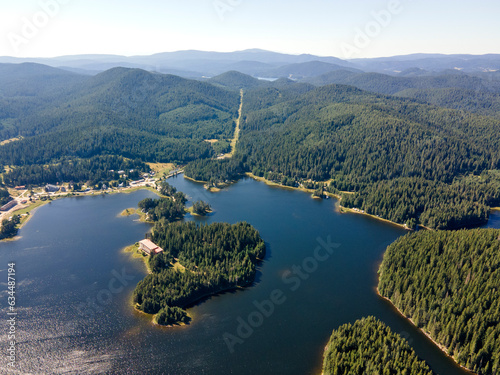 Wallpaper Mural Aerial Summer view of Shiroka polyana Reservoir, Bulgaria Torontodigital.ca