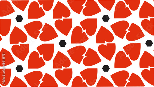 seamless pattern with hearts