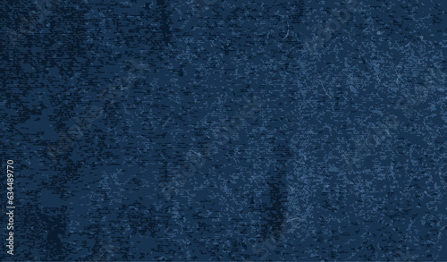 Realistic illustration of blue knitwear texture. Abstract modern knitted texture in blue color. Dark knitted background