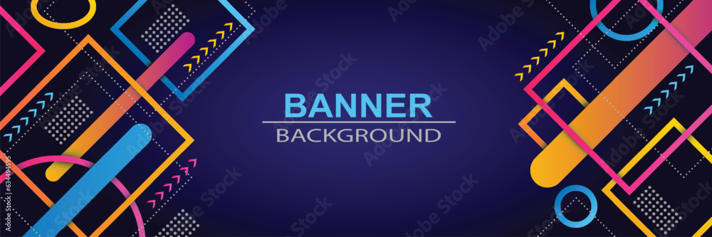 background banners. full of colors, dark blue gradations