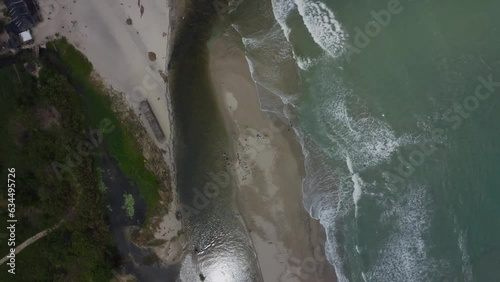 Palomino Serenity: Aerial Drone Expedition of Colombia's Coastal Getaway (ID: 634495726)