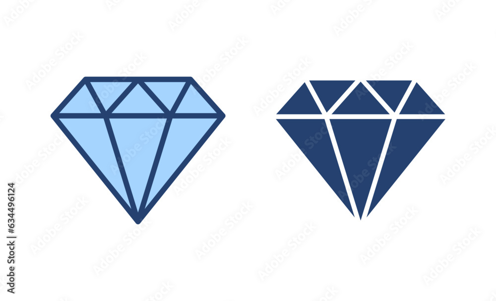 Diamond icon vector. diamond gems sign and symbol Diamond icon vector. diamond gems sign and symbol