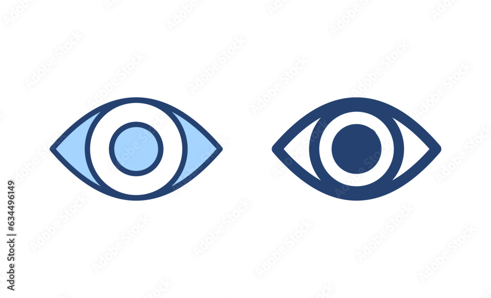 Eye icon vector. Eye sign and symbol. Look and Vision icon. Eye icon vector. Eye sign and symbol. Look and Vision icon.