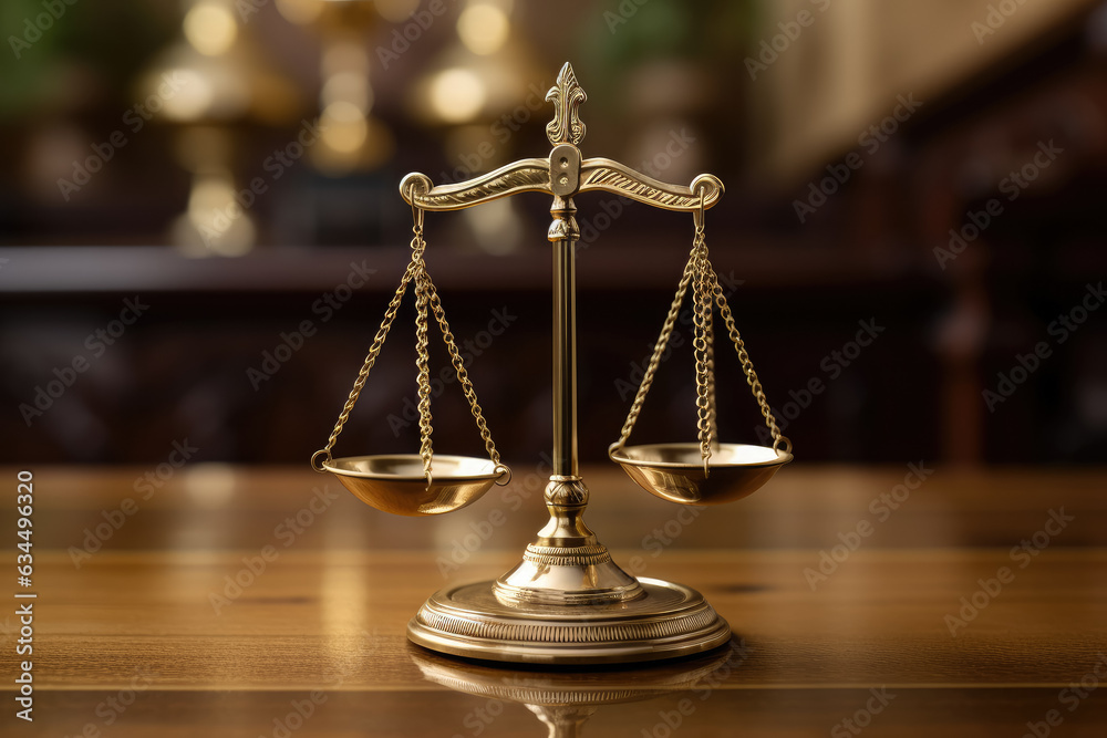 Symbolizing fairness and justice, visualize the scales of justice, an