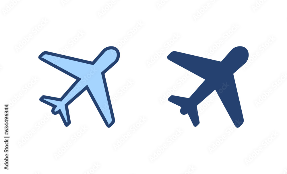 Plane icon vector. Airplane sign and symbol. Flight transport symbol. Travel sign. aeroplane